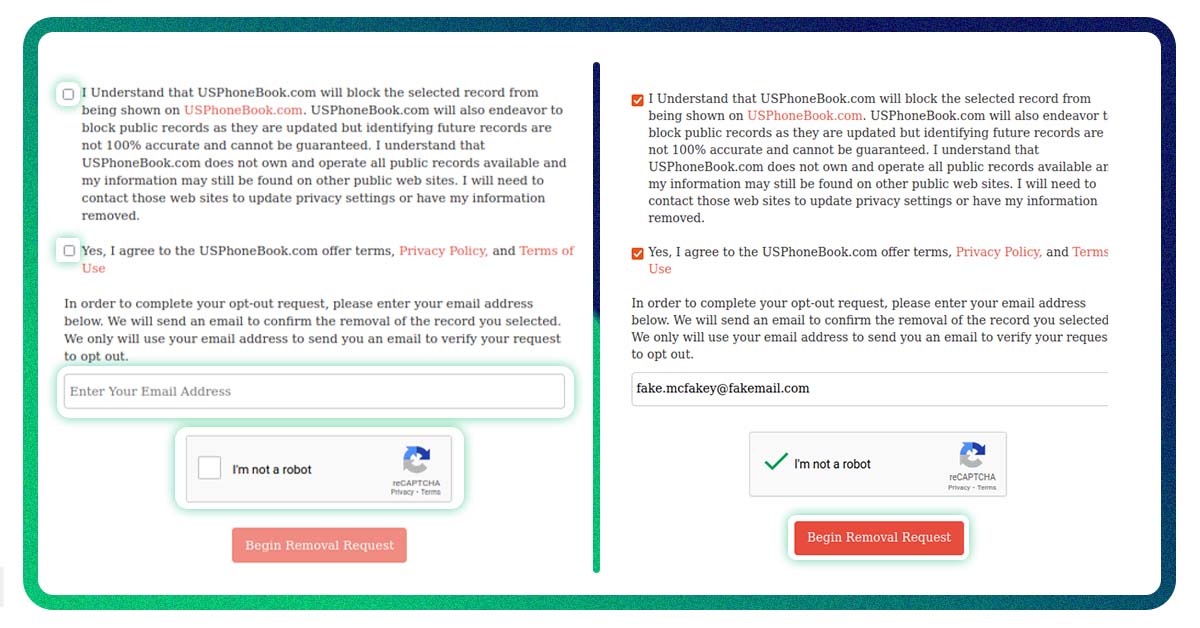 Opt Out Guide: USPhoneBook step 1