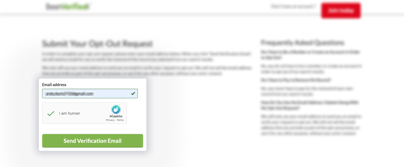 Opt out of NeighborWho step 5